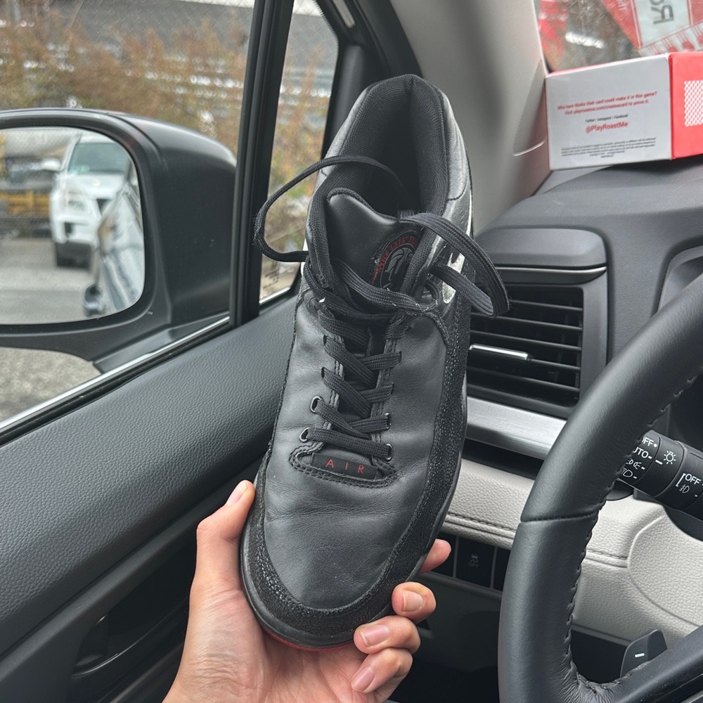 Jordan Black and Red Sneakers - Picture 2 of 4